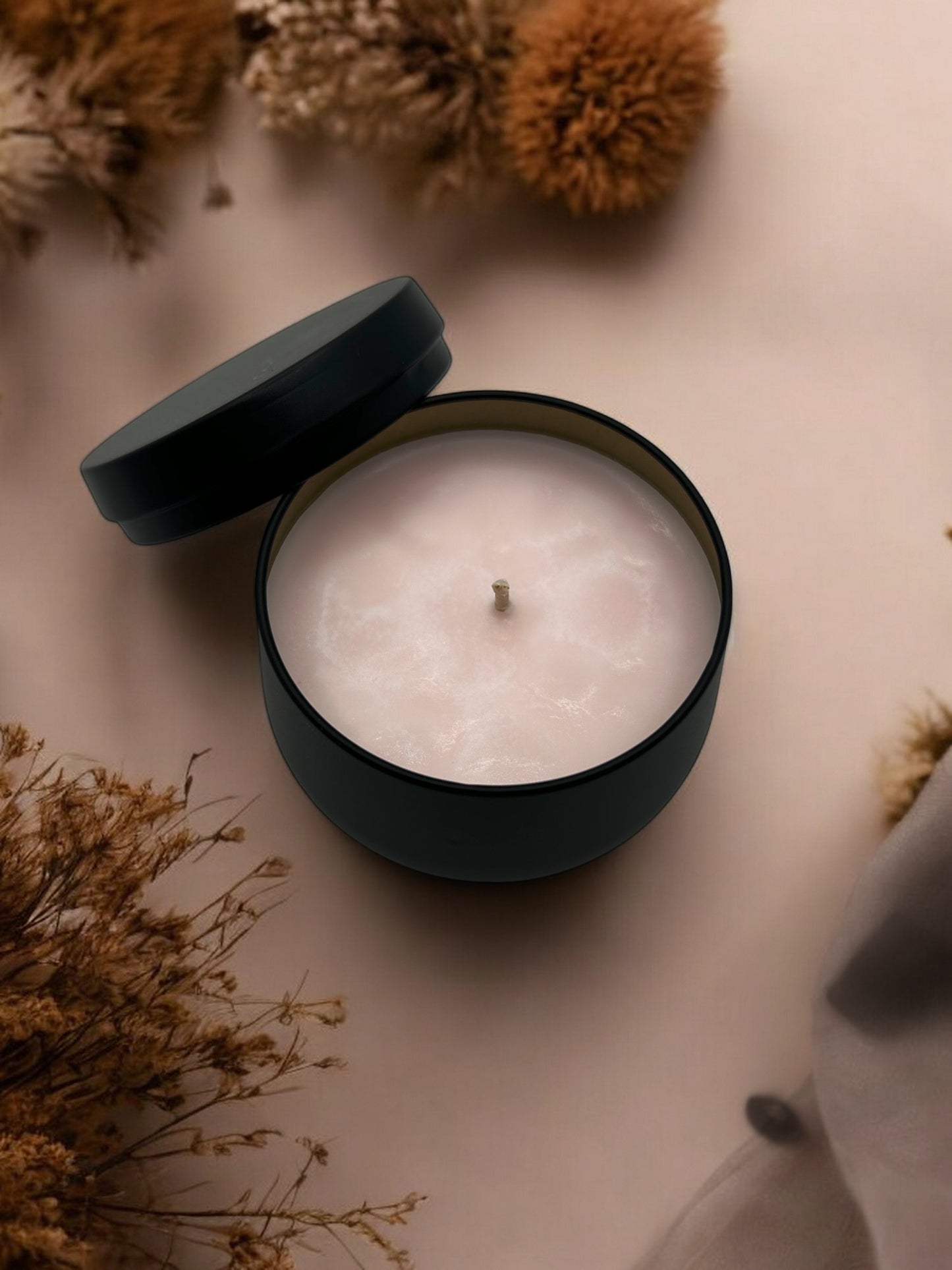 Bougie Artisanale "La Promise", parfum Rose