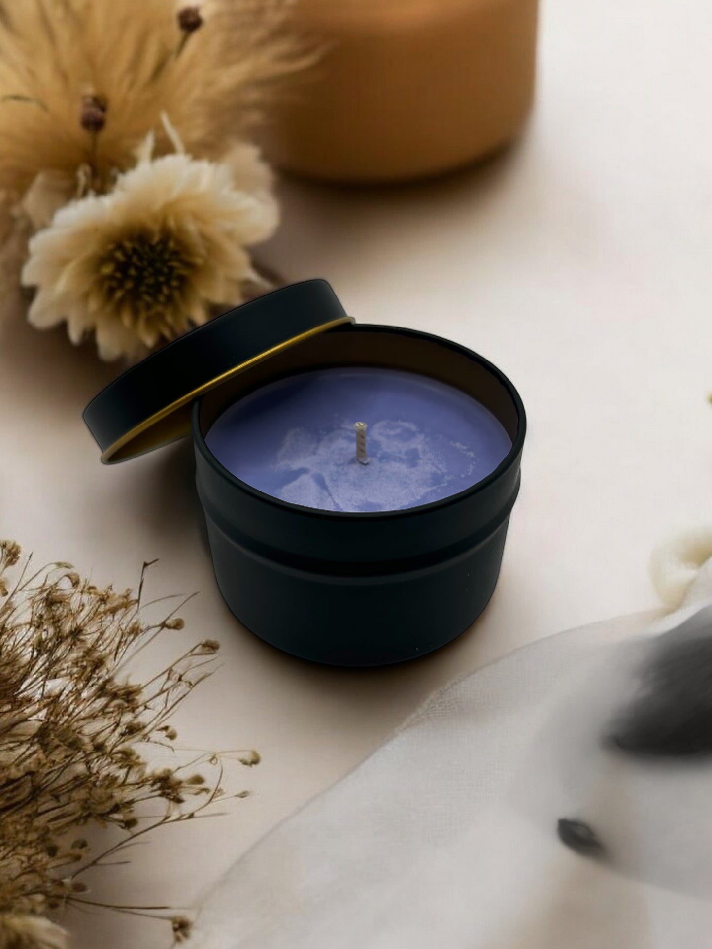 Bougie Artisanale "Le Génie", parfum Bois de Oud