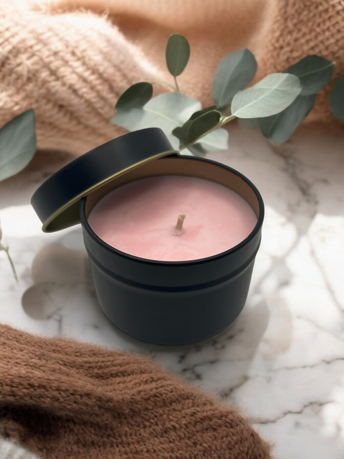 Bougie Artisanale "Le philtre d'amour", parfum Fleur de Cerisier