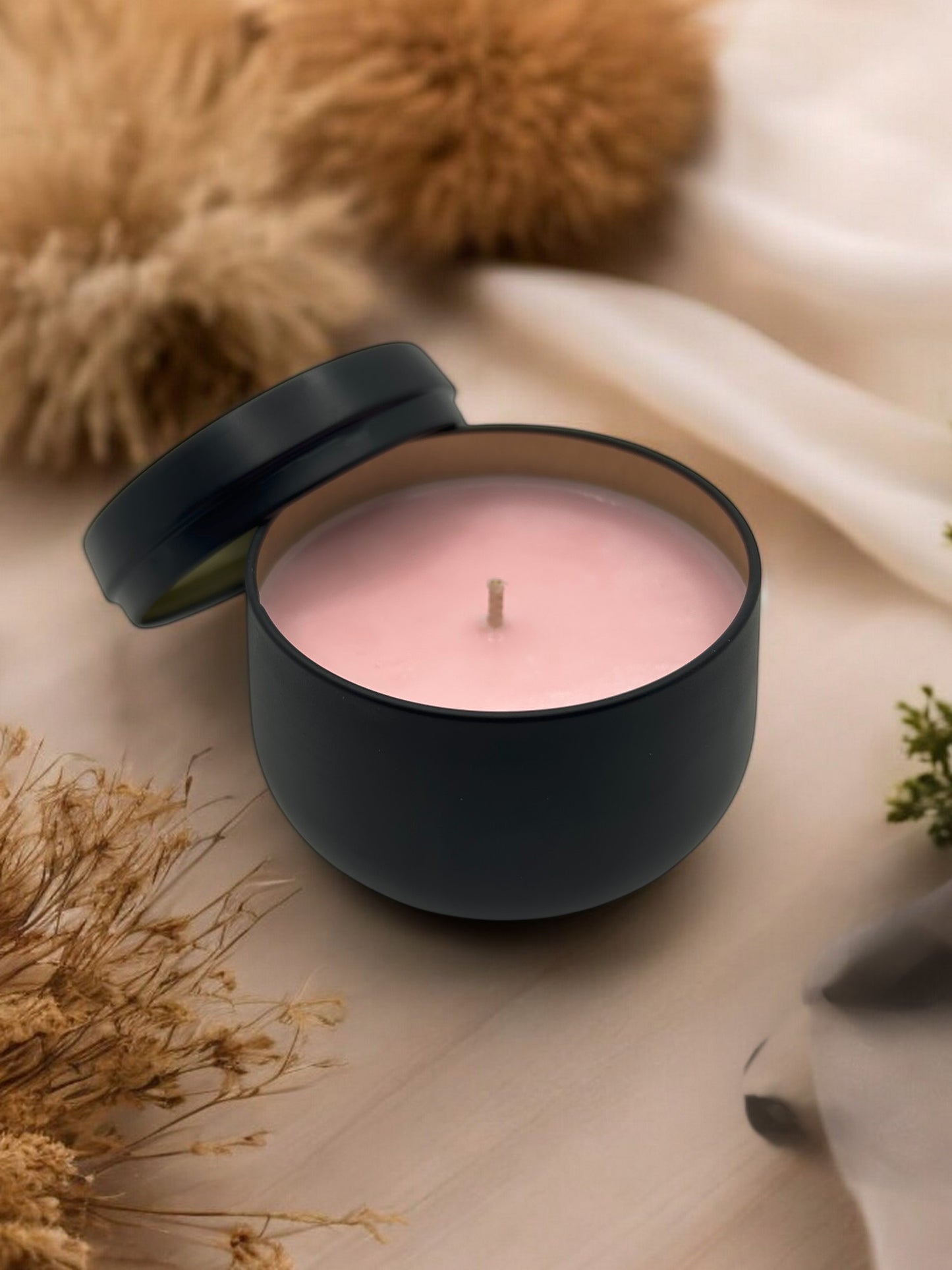 Bougie Artisanale "La Fiancée", parfum Fleur de Cerisier