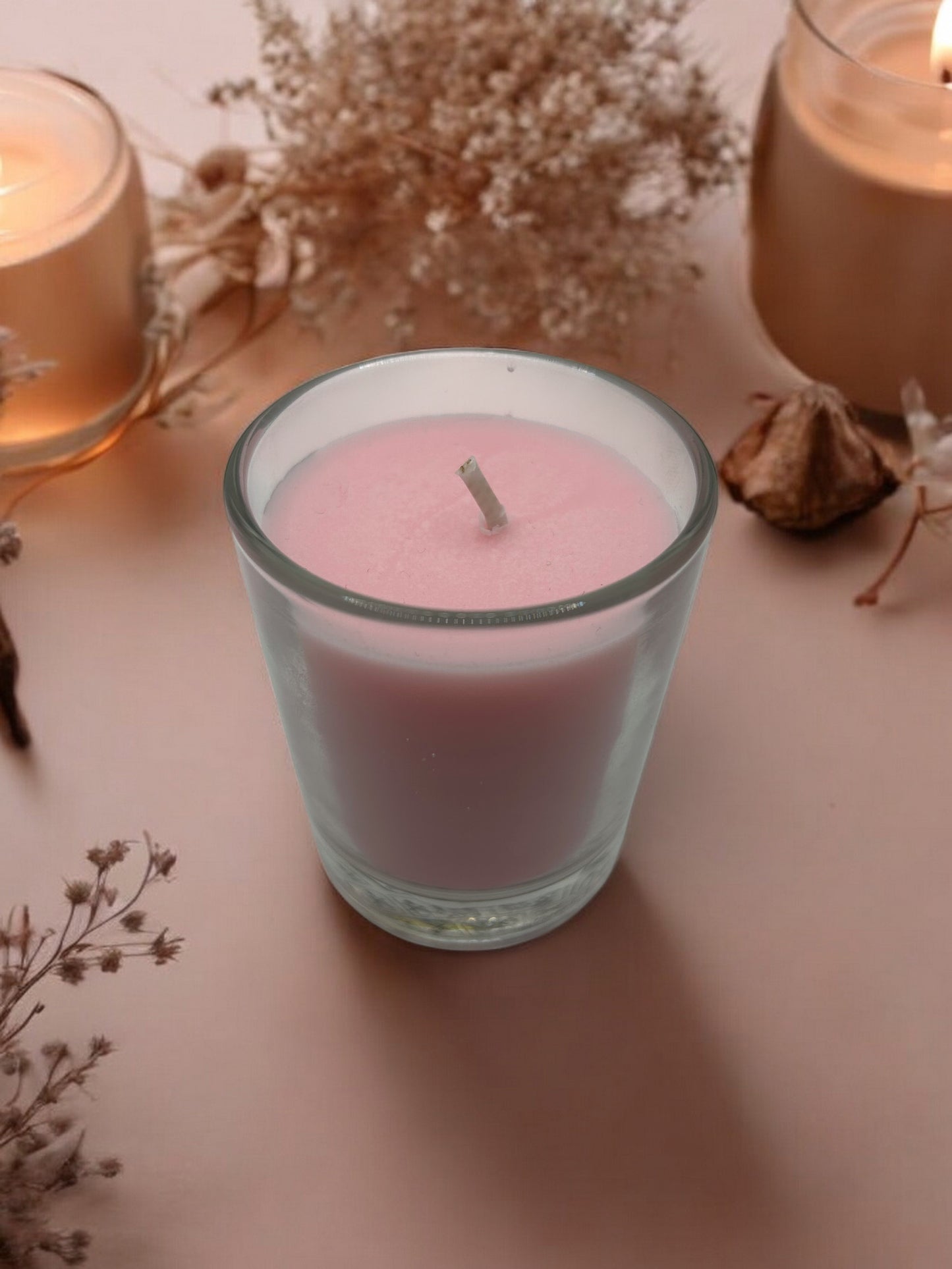 Bougie Artisanale "La Courtisane", parfum Fleur de Cerisier