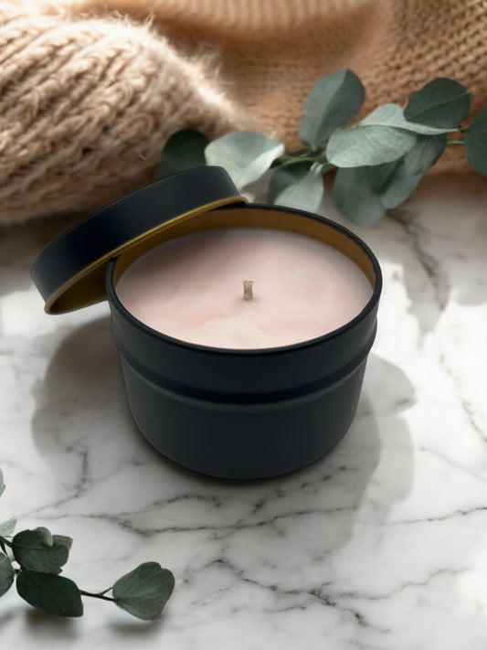 Bougie Artisanale "La lettre d'amour", parfum Rose