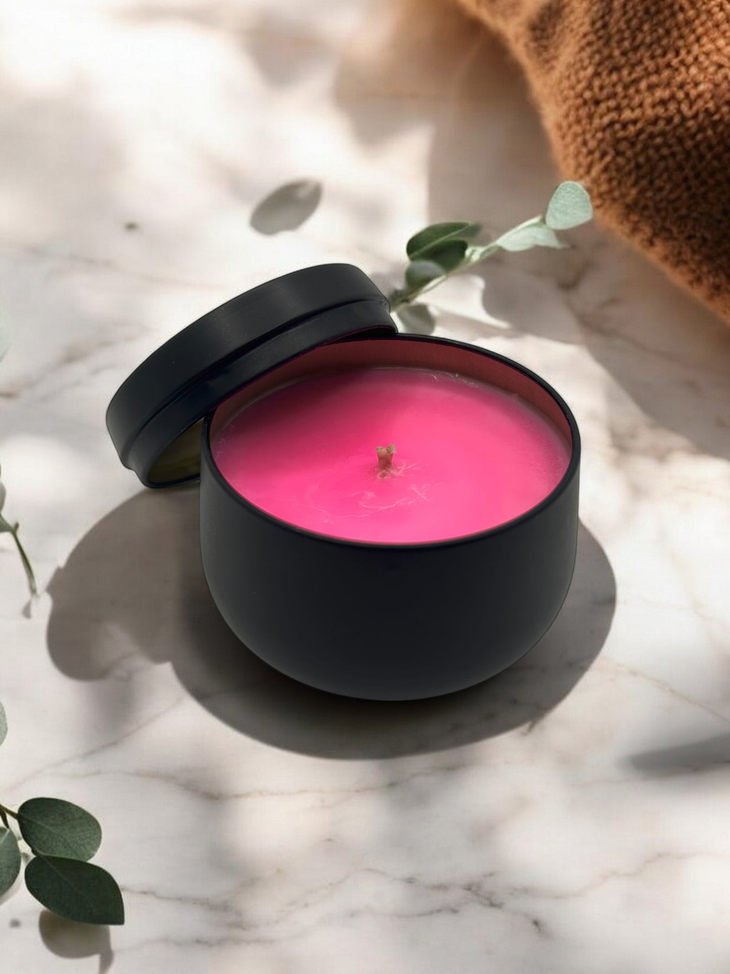 Bougie Artisanale "La Dulcinée", parfum Fleur de Cerisier