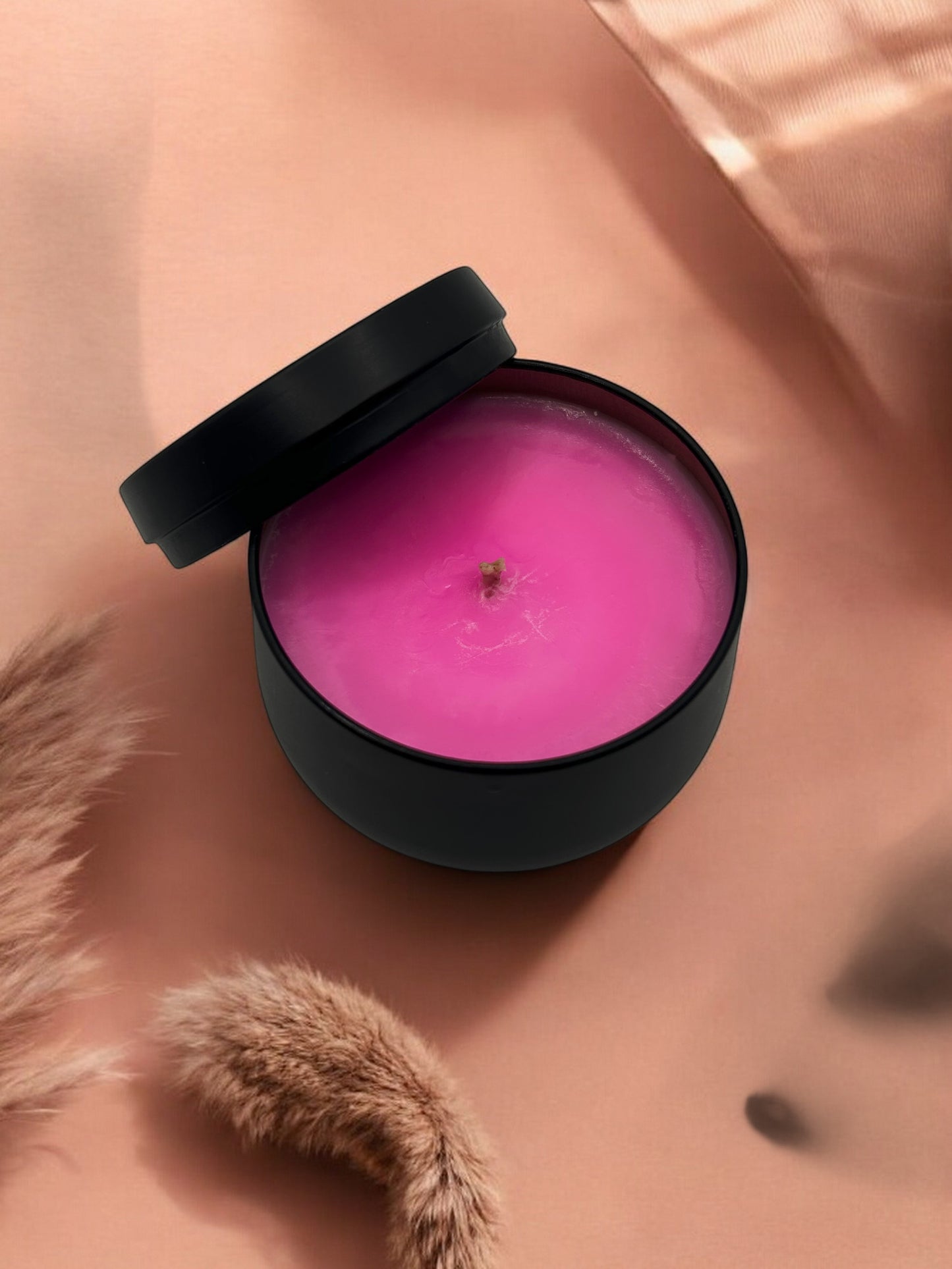 Bougie Artisanale "La Dulcinée", parfum Fleur de Cerisier