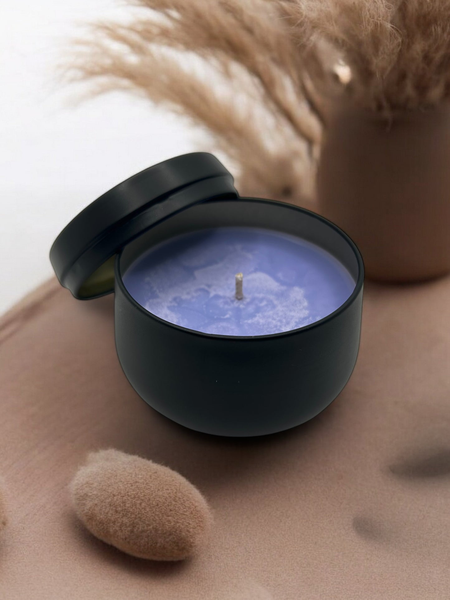 Bougie Artisanale "L'éclat de magie", parfum Bois de Oud